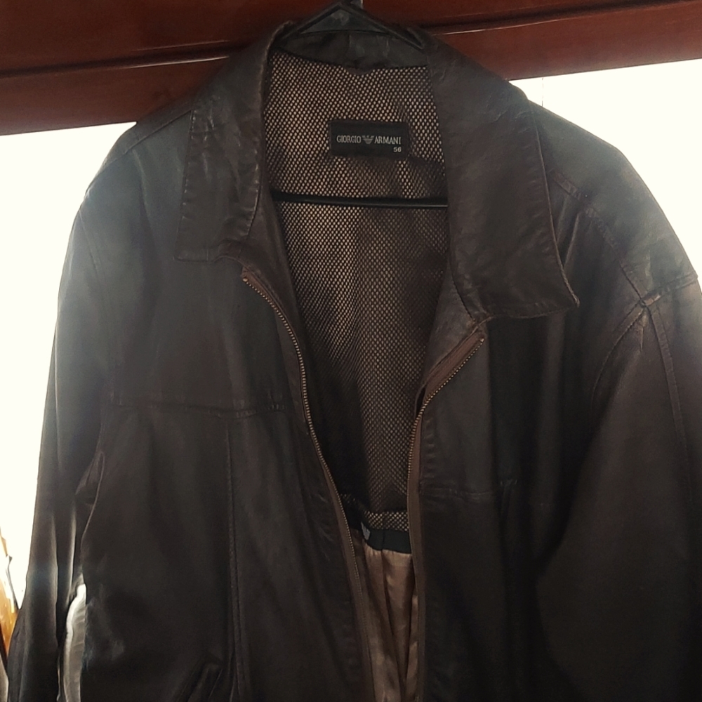 GIORGIO ARMANI LEATHER JACKET